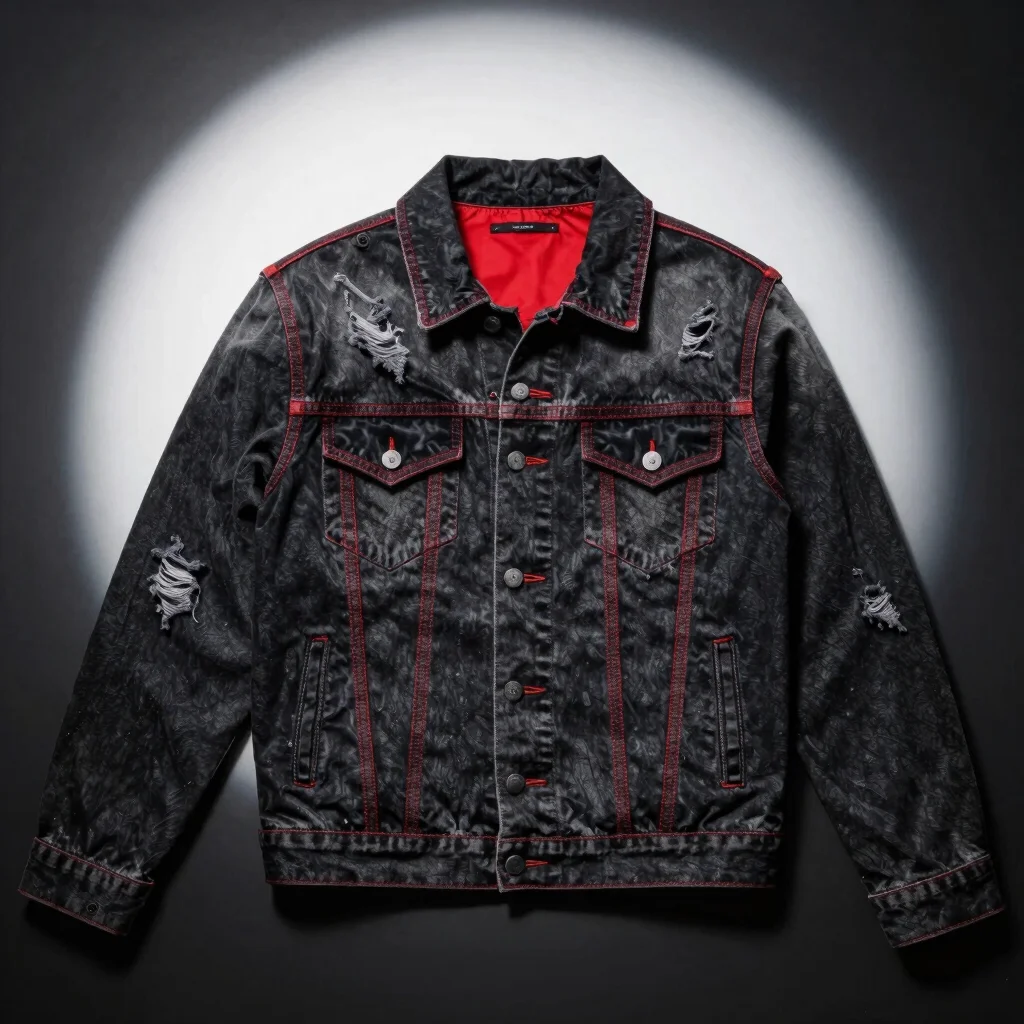 Custom Distressed Denim Jacket